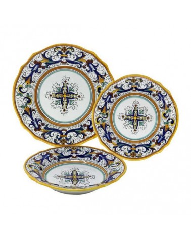 Ensemble de dîner Rich Deruta pour 4 personnes - Deruta Ceramics - 
