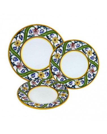 Millefiori Plates Service For 4 People - Ceramica Deruta -  - 