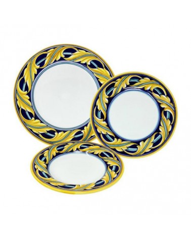Ensemble de dîner Montefalco pour 4 personnes - Ceramica Deruta - 