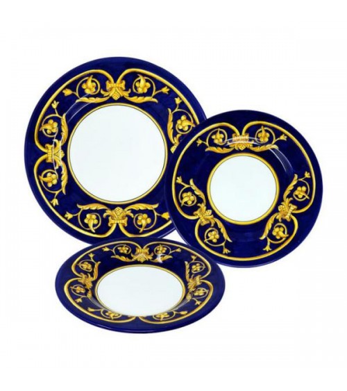 Service Vaisselle Prince pour 4 Personnes - Ceramica Deruta - 