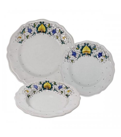 Piuma Plate Set for 4 People - Deruta Ceramica -  - 