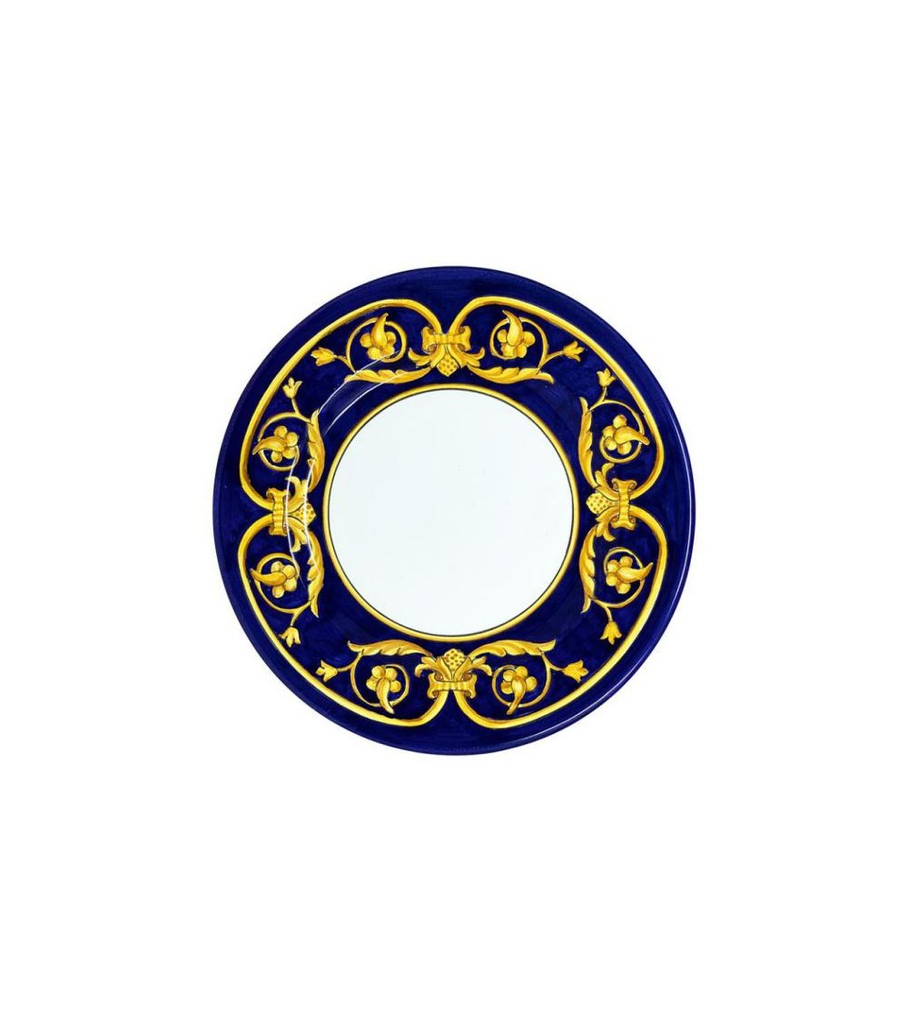 Fürstliche Wandplatte – Deruta-Keramik – handbemalt – hergestellt in Italien - 