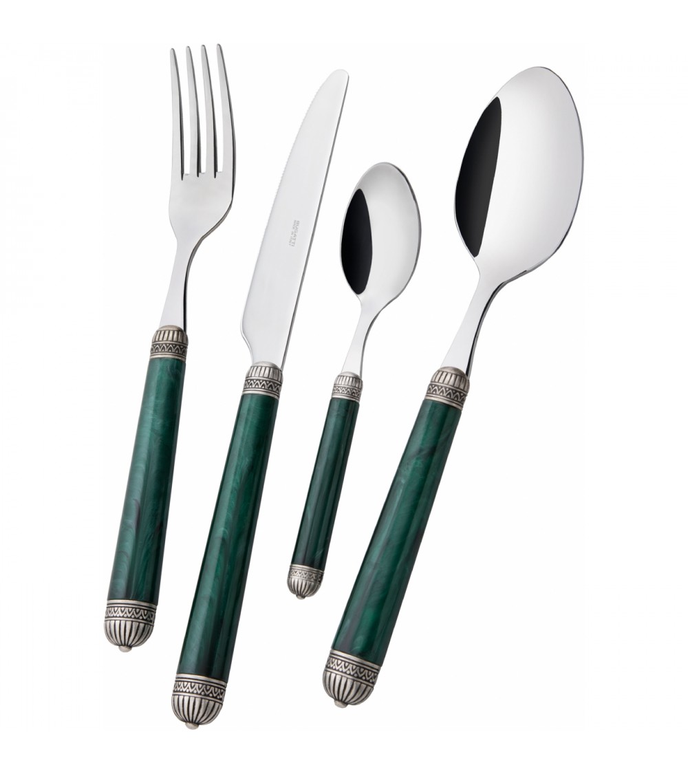 Italienisches farbiges Besteckset - Casa Bugatti - Dorico 75 Stück - 