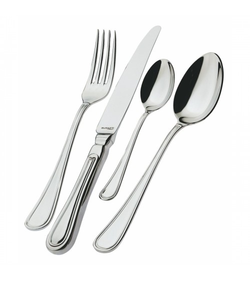 England - Stainless Steel Cutlery - Set 24 pcs - Casa Bugatti -  - 8020178605656