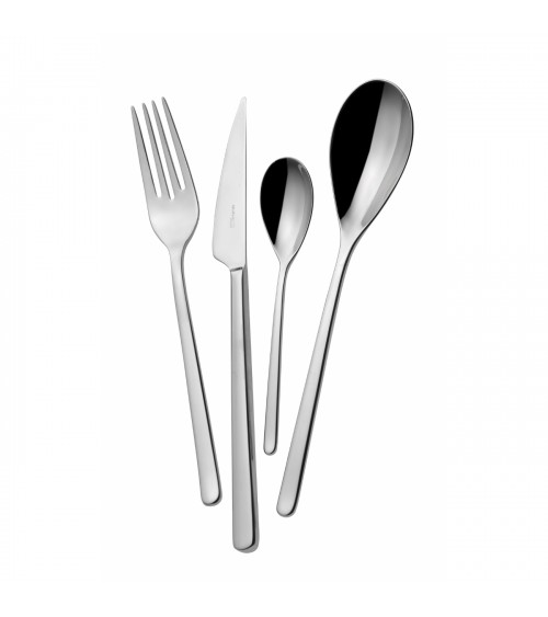 Sintesi stainless steel cutlery set 75 pieces with box - Bugatti Casa