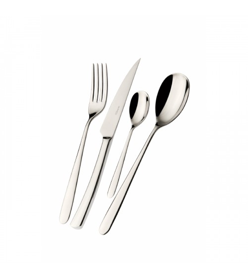 Preludio stainless steel cutlery set 75 pieces with box - Casa Bugatti