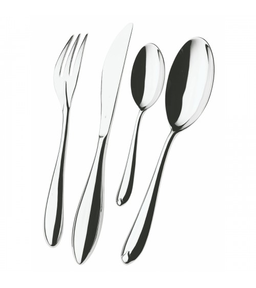 Venezia stainless steel cutlery set 24 pieces with box - Casa Bugatti