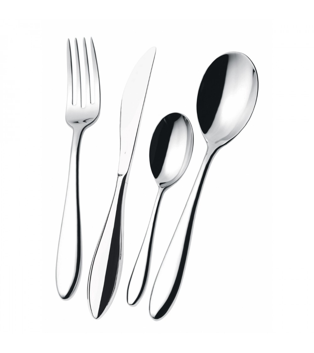 Fresco stainless steel cutlery set 75 pieces with box - Casa Bugatti -  - 8020178664318