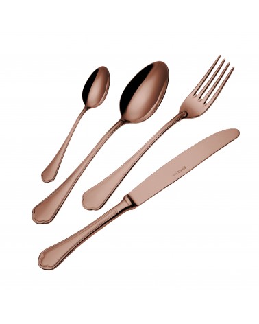 Eme Domus Chocolate PVD stainless steel cutlery set 75 pieces with box -  - 
