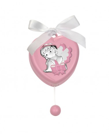 Favors for Baptism Argenti Fantin - Carillon to hang Heart with Angel -  - 