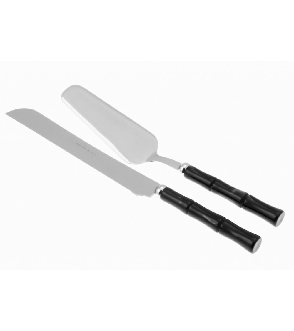 Bamboo Set 2Pz Posate per Dolce (Pala Torta e Coltello Torta) - Rivadossi Sandro - 