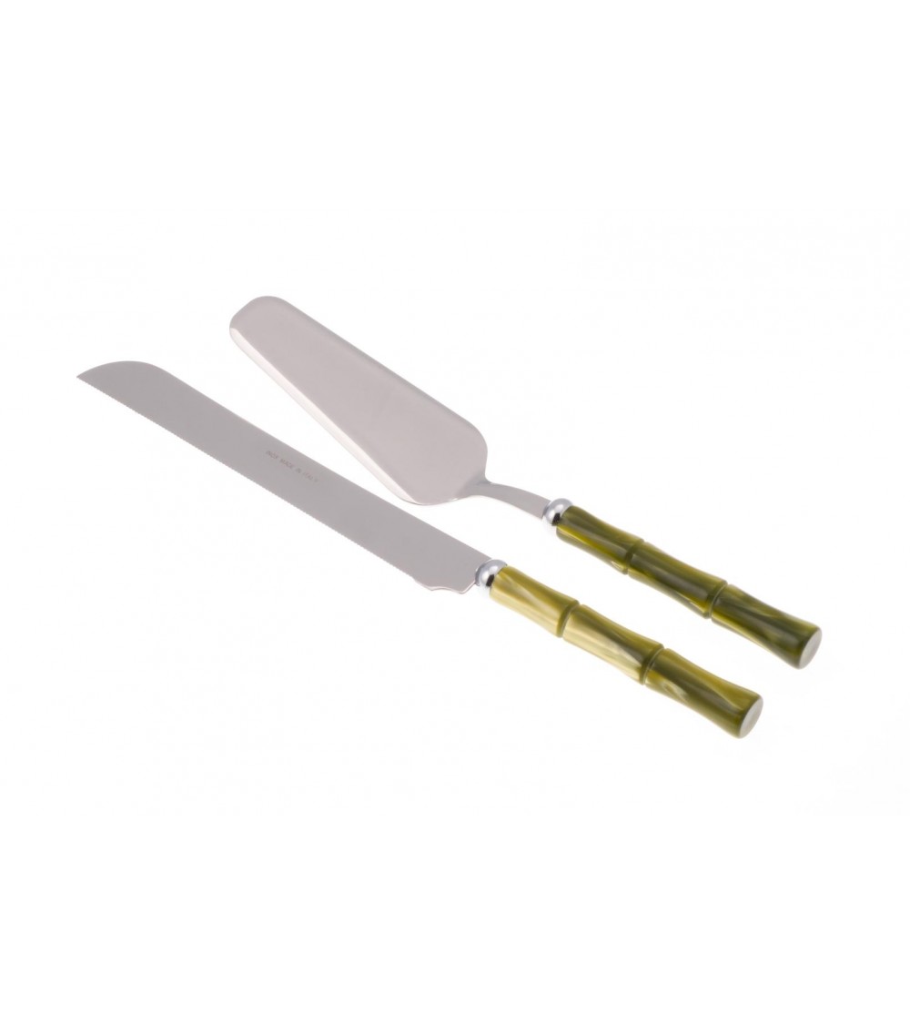 Coffret de 2 Couverts à Dessert en Bambou (Pelle à Gâteau et Couteau à Gâteau) - Rivadossi Sandro - Coffret de 2 Couverts à Dessert en Bambou (Pelle à Gâteau et Couteau à Gâteau) - Rivadossi Sandro -