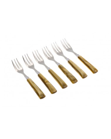 Rivadossi Modern Celebrated: Giada Forks de Dolce Set 6 Pieces -