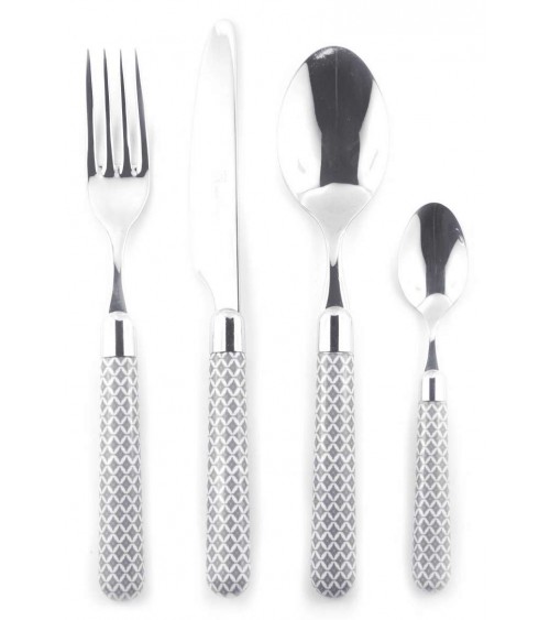 Naif Damasco - Posate Set 4pz Posto Tavola - Rivadossi Sandro - 