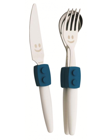 Children's cutlery - Click set 3pz - Costruzioni Style - Rivadossi -
