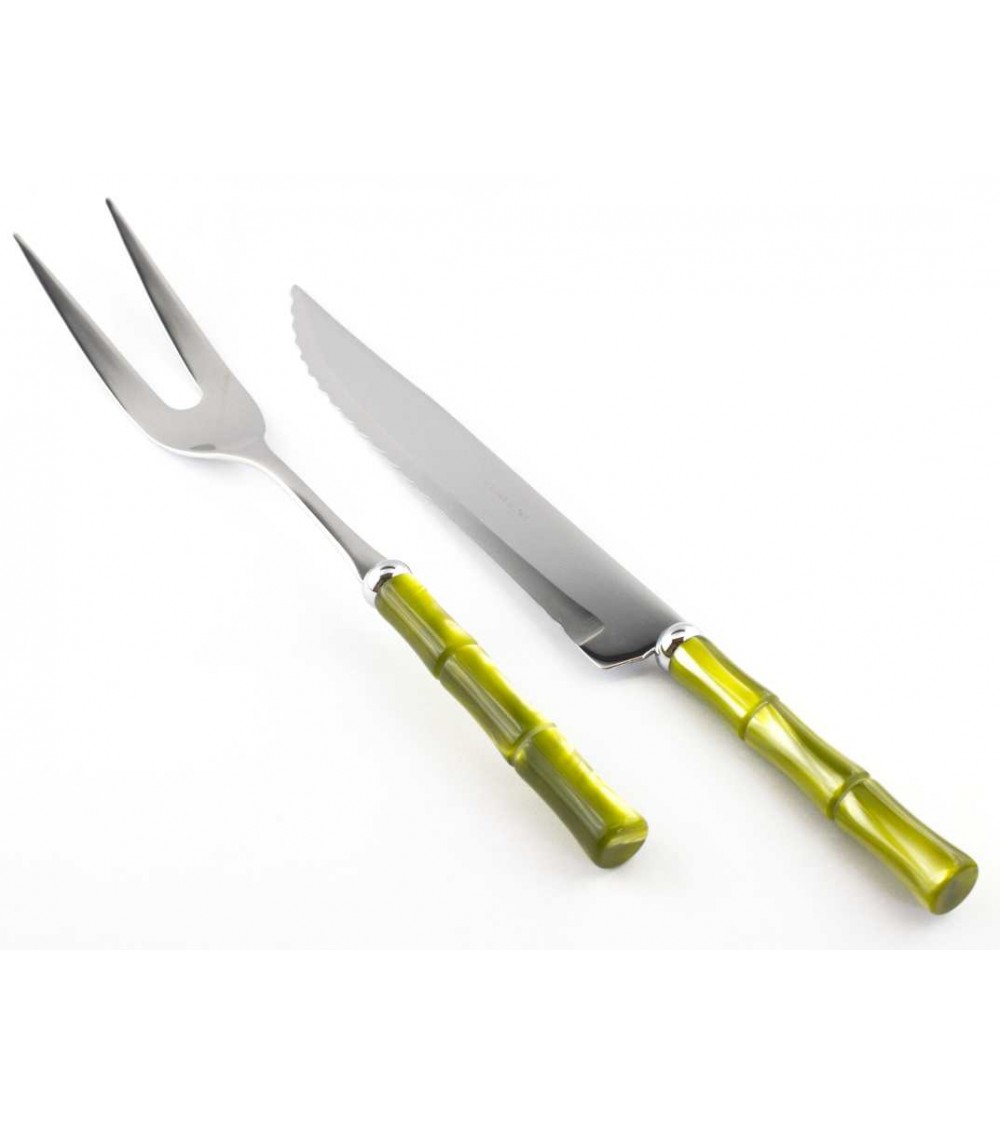 Bambus-Set, 2-teilig, Bratmesser und Gabel – Rivadossi Sandro –