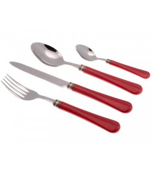 Giulietta set 24pz Posate Colorate Rivadossi Sandro - rosso