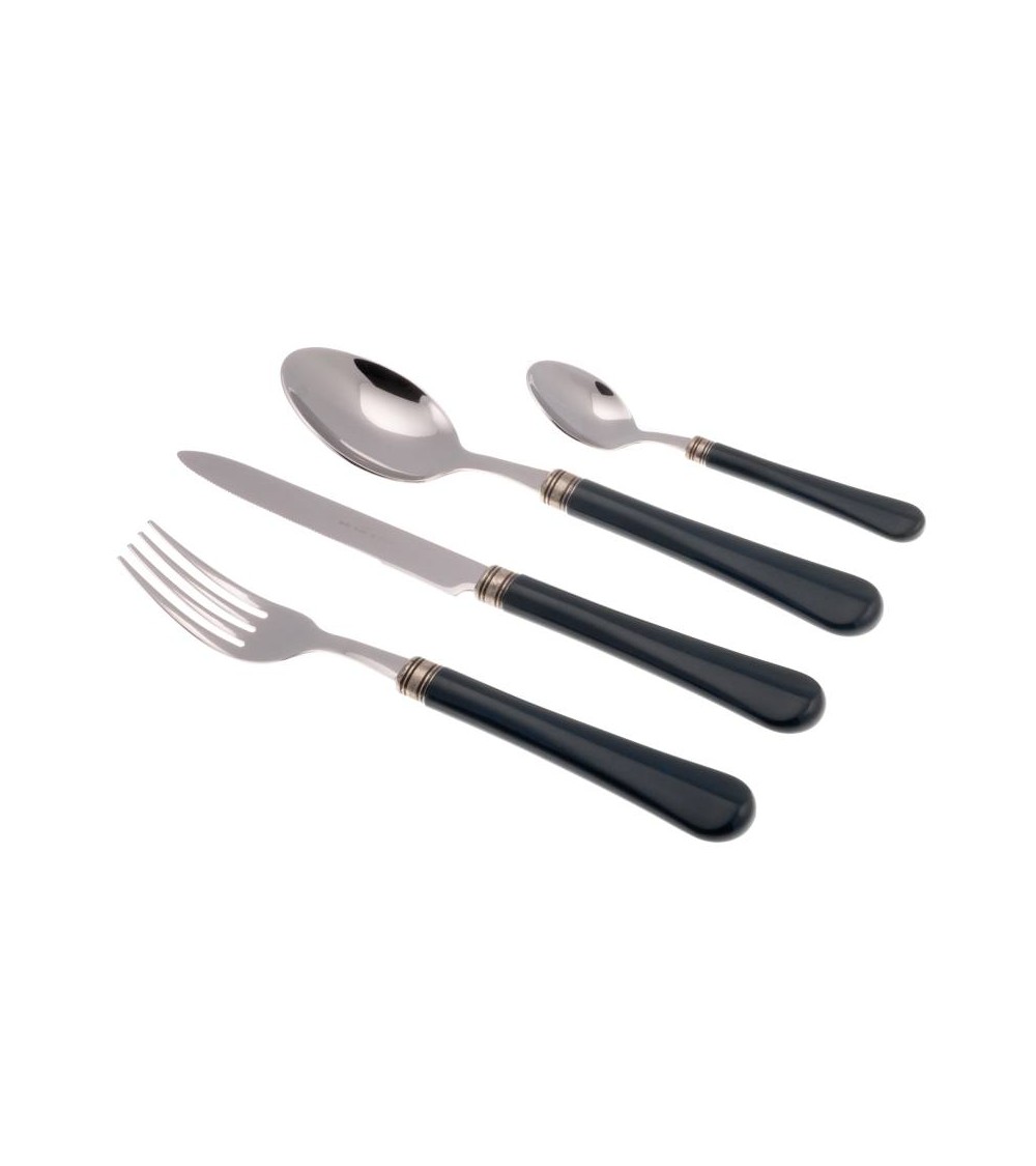 Giulietta set 24pz Posate Colorate Rivadossi Sandro - nero grafite