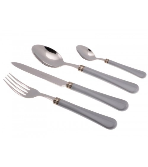 Giulietta set 24pz Posate Colorate Rivadossi Sandro - grigio fumo