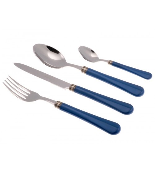 Giulietta set 24pz Posate Colorate Rivadossi Sandro - blu persia