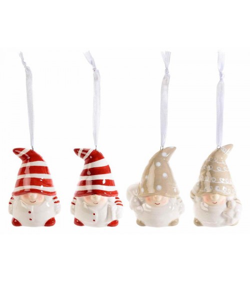 Leaning Colored Ceramic Gnomes - 8 pieces -  - 