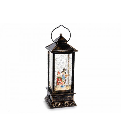Decorative Lantern with Glitter Led Lights in Movement with Battery in Gift Box -  - 