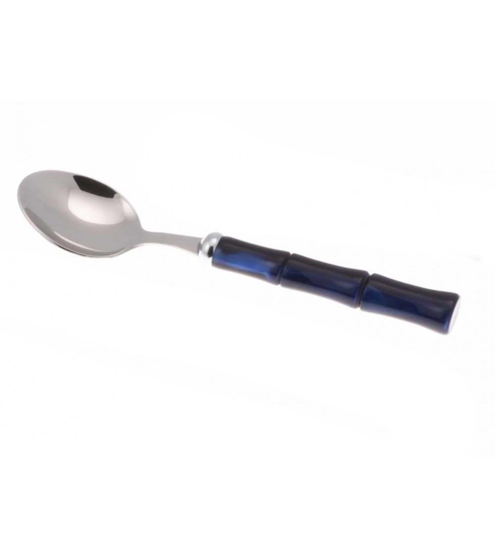 Obstlöffel-Set aus Bambus, 6-teilig – Rivadossi Sandro Coloured Cutlery – Blau