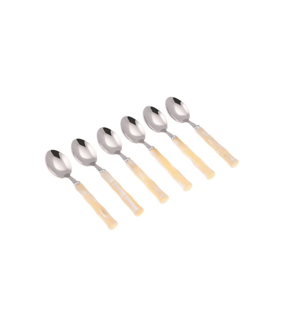 Bamboo Coffee Spoon - Colored Cutlery Rivadossi Sandro - ivory