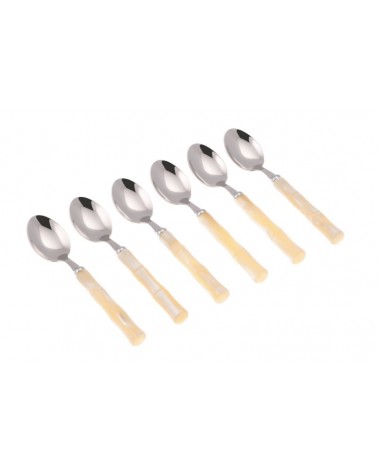 Bamboo Coffee Spoon - Colored Cutlery Rivadossi Sandro - ivory