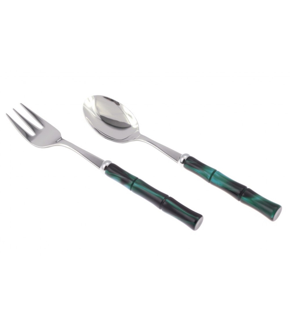 Lot de 2 fourchettes et cuillères de service en bambou - Rivadossi Sandro - Lot de 2 fourchettes et cuillères de service en bambou - Rivadossi Sandro -