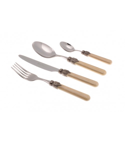 Set 4-tlg. Vintage Table Place - Rivadossi Sandro Farbiges Besteck - 
