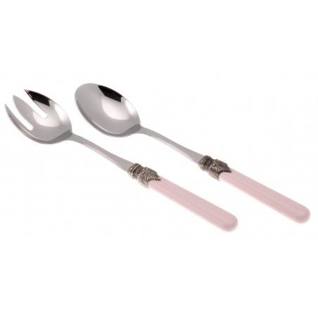 Set 2 Pezzi Posate Insalata - Classic - Shabby Chic - Rivadossi Sandro - rosa