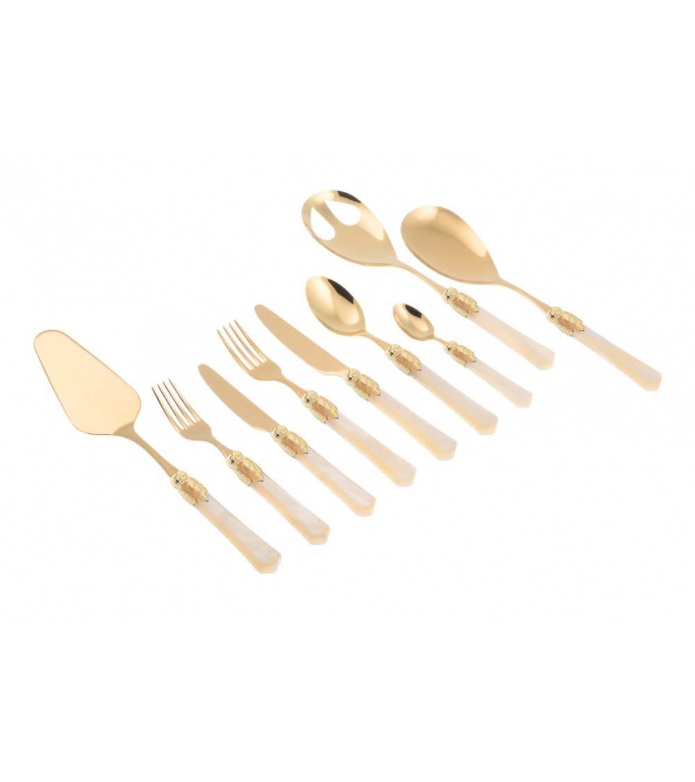 Golden Cutlery Set - Vittoria Oro 75 pieces - Rivadossi Sandro -  - 
