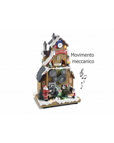 Fabbrica dei Giocattoli con Treno in Movimento, Luci e Musica - 