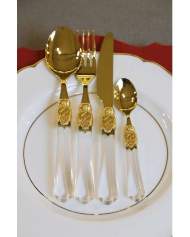 金色餐具套装 - Vittoria Oro 75 件 - Rivadossi Sandro -