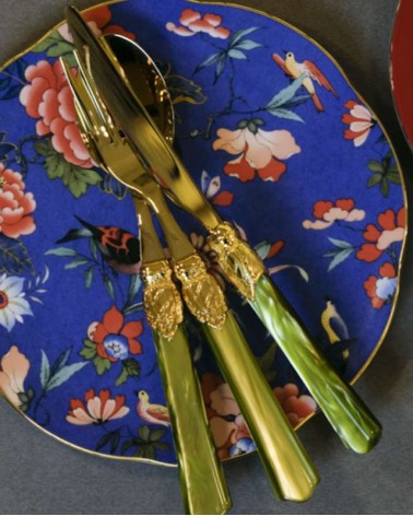 金色餐具套装 - Vittoria Oro 75 件 - Rivadossi Sandro -