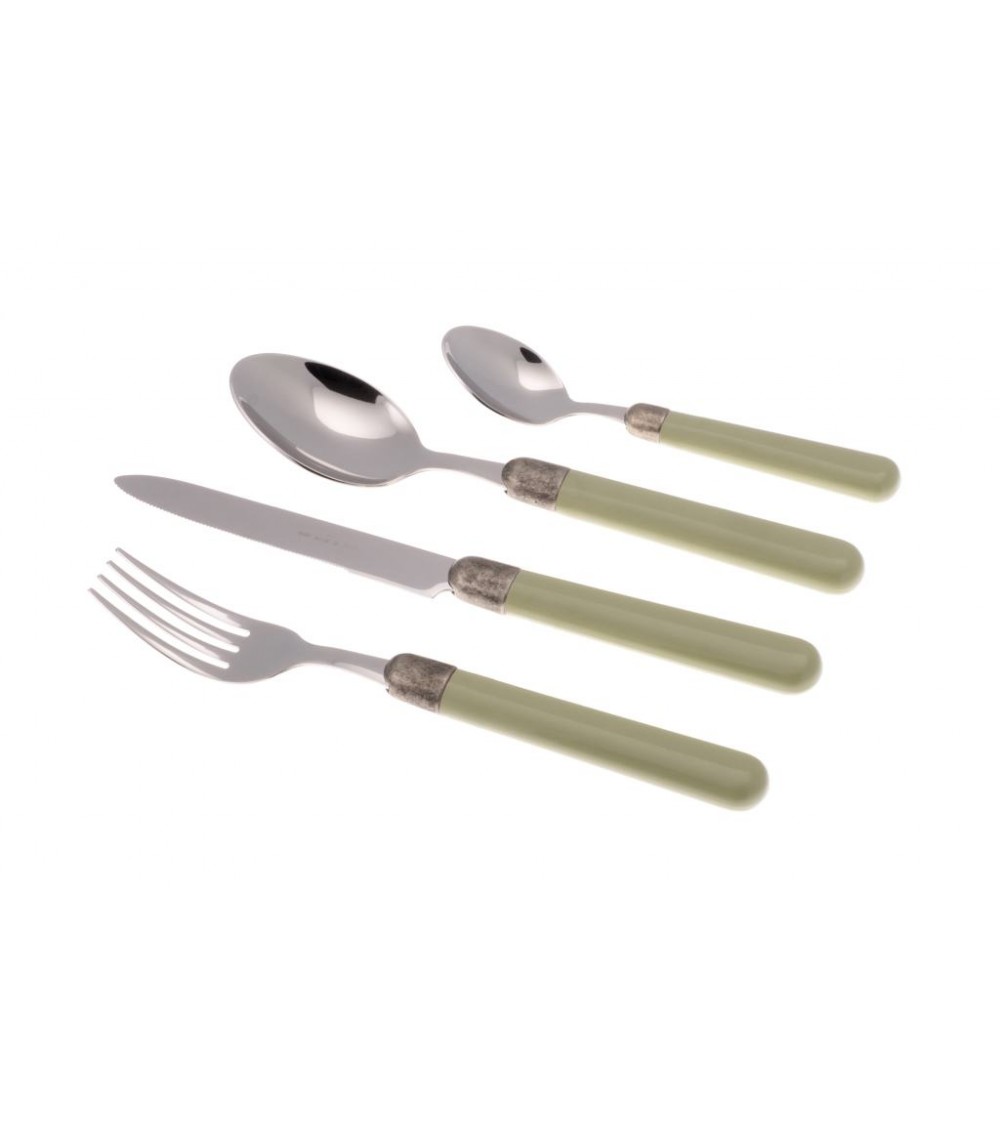 Osteria - 24 件套彩色手柄餐具 -