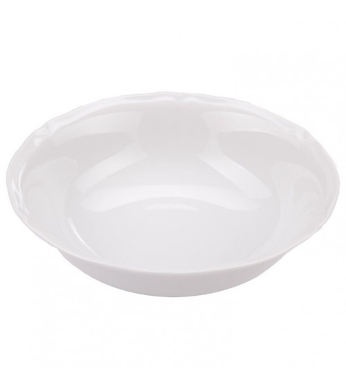 Alba salad bowl in white porcelain