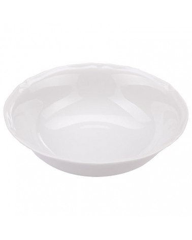 Alba salad bowl in white porcelain