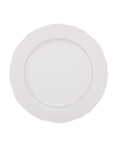 Alba Dinner Plate in White Porcelain - 6 Pieces -  - 