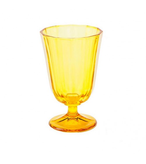Water Goblet Ana in Colored Glass - 6 Pieces -  - 