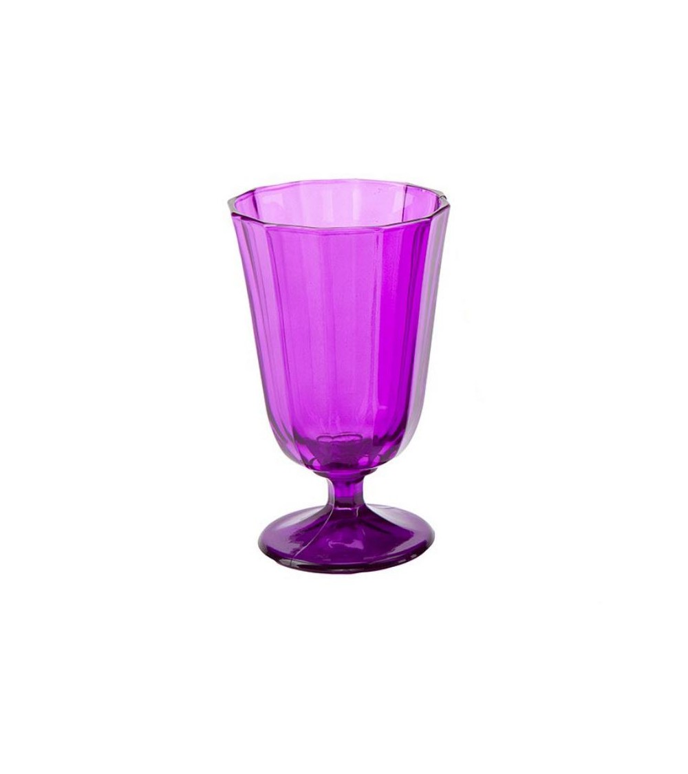 Water Goblet Ana in Colored Glass - 6 Pieces -  - 