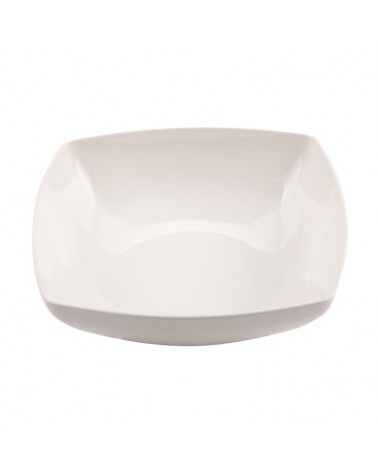 Asian Square Suppenteller New Bone China Elfenbein - 6 Stück - 