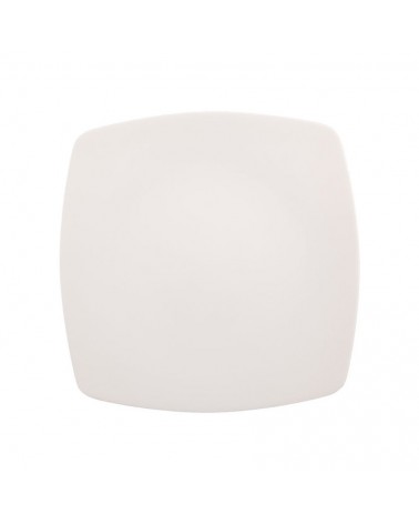 Asian Square Piatto Frutta in Porcellana New Bone China Avorio - 6 Pezzi - 