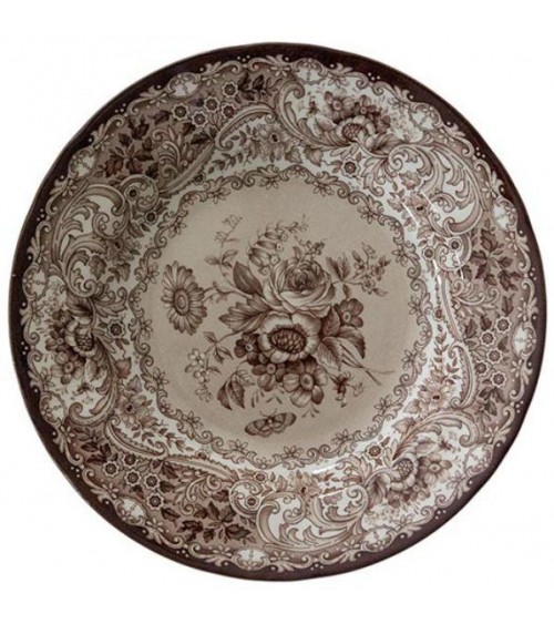 Old England Round Tray in Porcelain -  - 