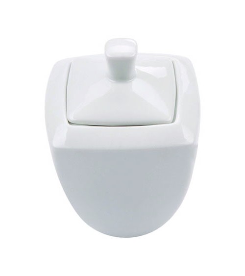 Carrè Sugar Bowl in White Porcelain -  - 