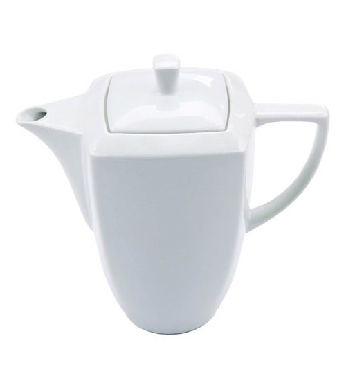 Carrè Coffee Pot in White Porcelain -  - 