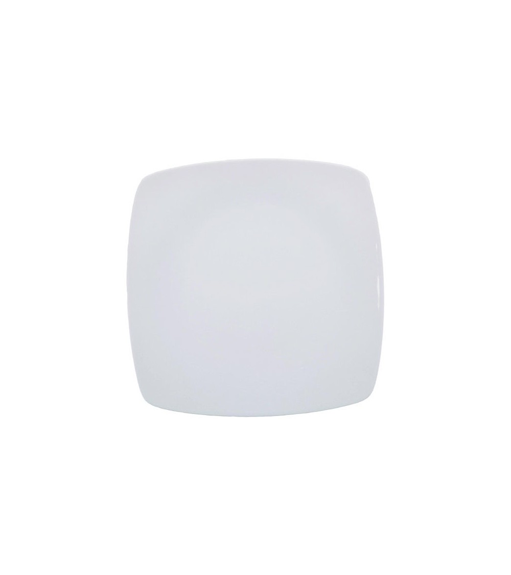 Quadratisches Tablett Carrè aus weißem Porzellan - 