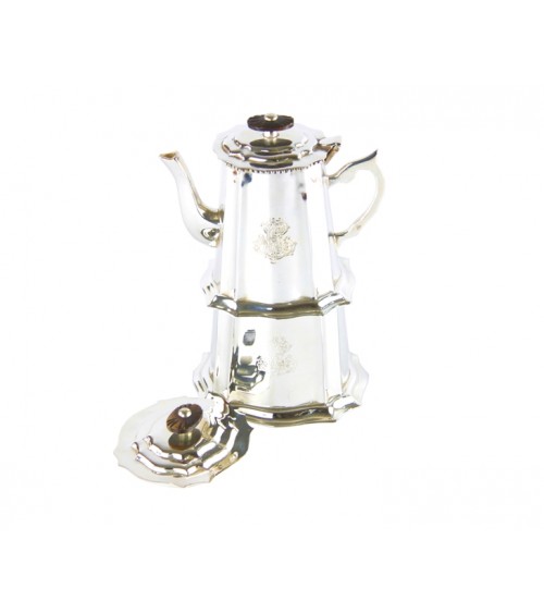 Sheffield Silver Coffee Maker with Sugar Bowl - Royal Family - 1