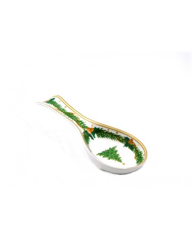 "Gold Christmas" Ceramic Spoon Rest - Royal Family -  - 
